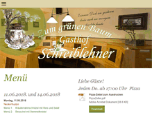 Tablet Screenshot of gasthof-schreiblehner.at